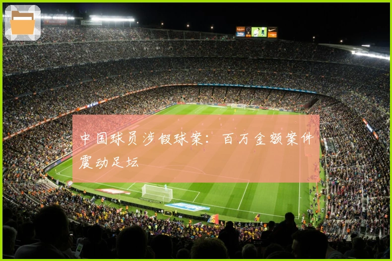 中国球员涉假球案：百万金额案件震动足坛